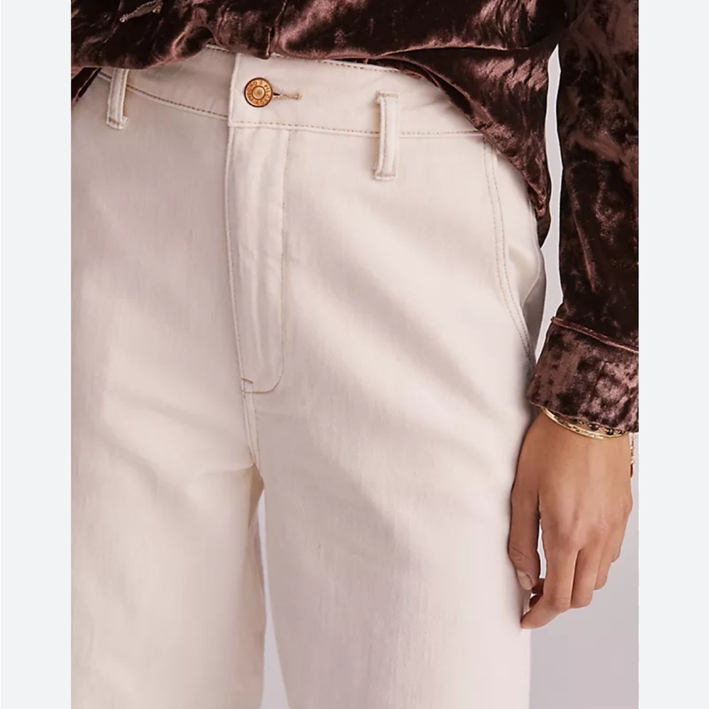 Anthropologie Pilcro Cream/Ivory Straight Trouser Jeans, 28 - Picture 1 of 13